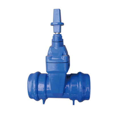  Connect PVC pipe socket and elastic seat sealing gate valve 