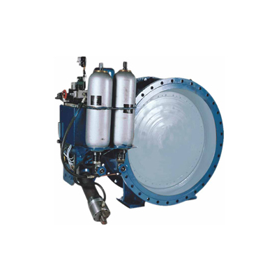  Accumulator type hydraulic control check butterfly valve 