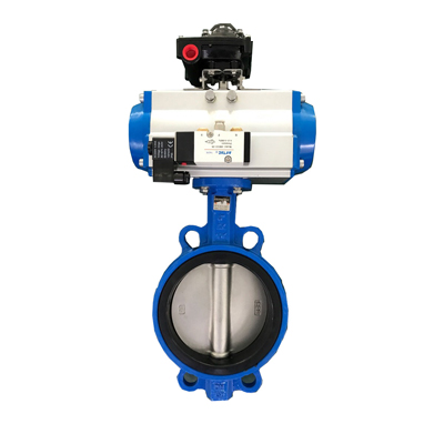  Pneumatic wafer center line butterfly valve 