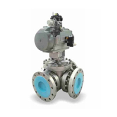  Fixed three-way ball valve 