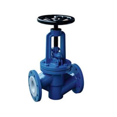  Fluorine lined shut-off valve 