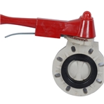  PPH handle butterfly valve 