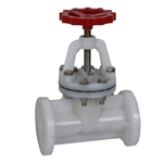  PVDF flange globe valve 