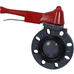  UPVC handle butterfly valve 