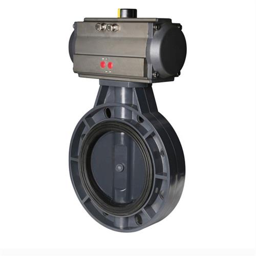  Pneumatic PVC butterfly valve 