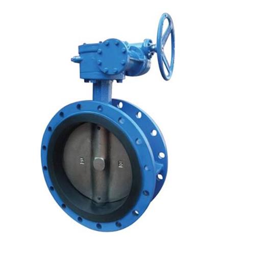  Manual turbine flange butterfly valve 