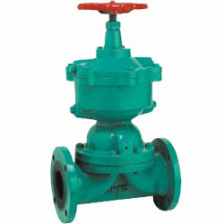  Reciprocating pneumatic rubber lined diaphragm valve 